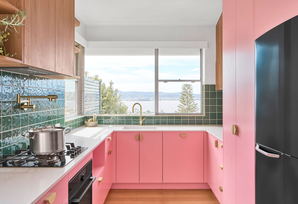 Pink Kitchen Design Hobart